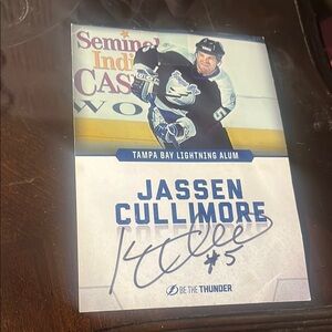 Autographed Jassen Cullimore Card
